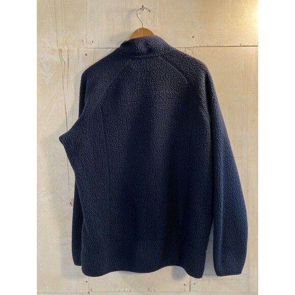 Patagonia Deep Pile Fleece Jacket Mens XXL Blue Retro Full Zip Sweater 51854 - Picture 8 of 9